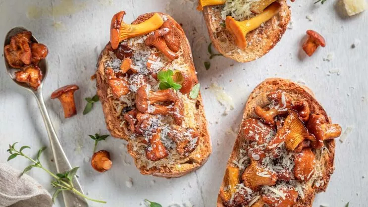 Lyxig svamptoast.